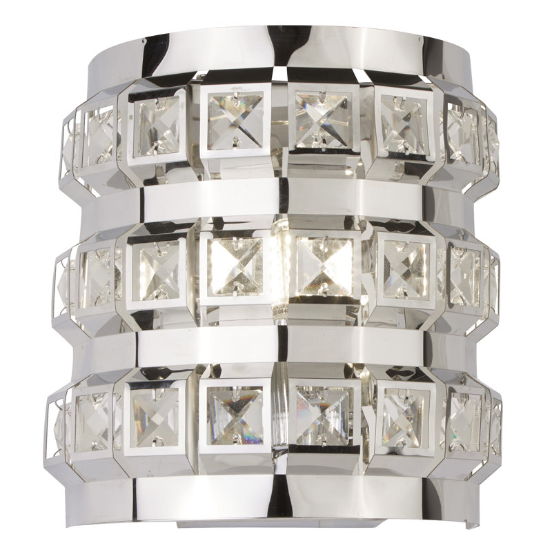 Raina Chrome Flush Mounted Sconce