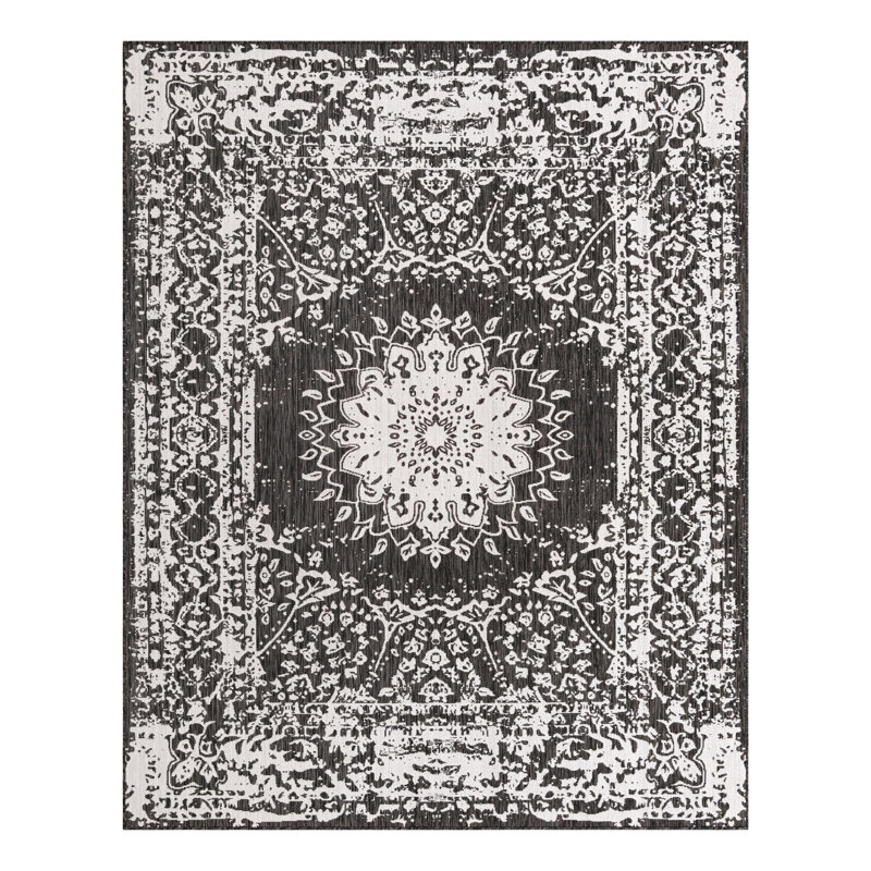 Ornate Lamotte Indoor/Outdoor Area Rug, Rectangle 7'10" x 10'