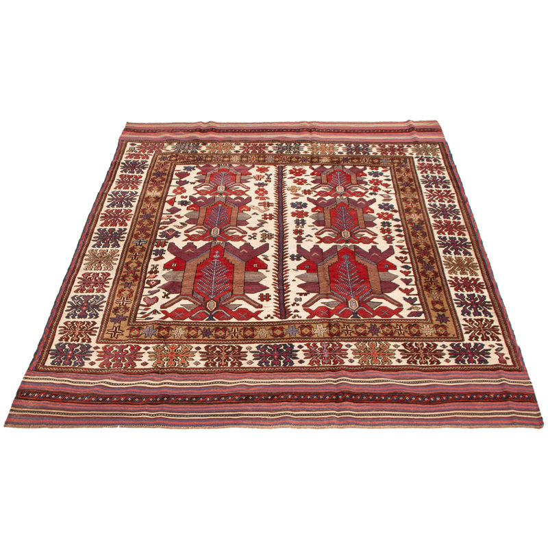 Tapis ivoire tadjik 6 pi 8 po x 9 pi 1 po