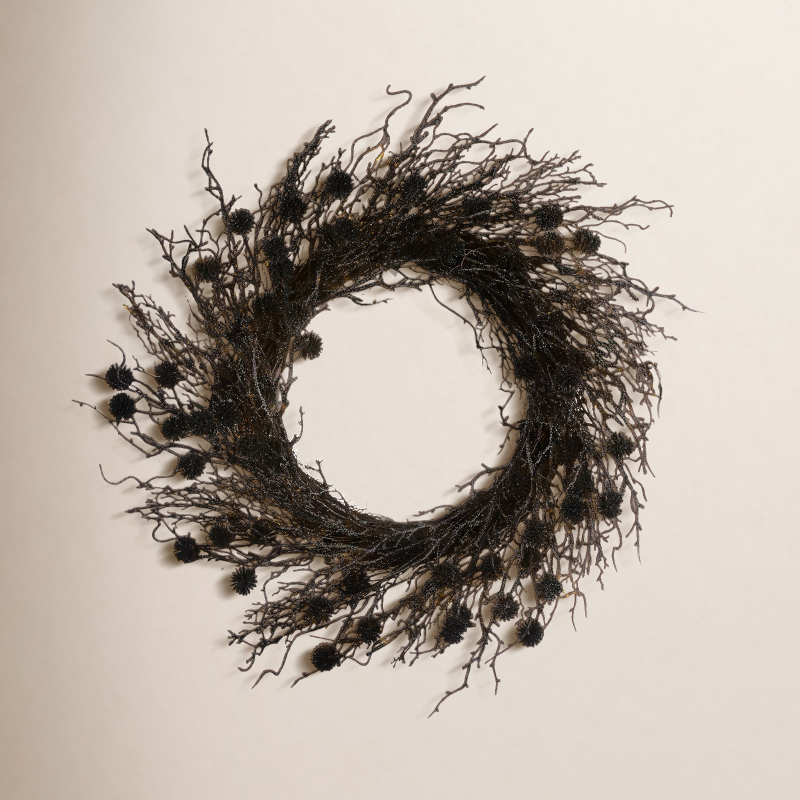 26" Pre-Lit Halloween Wreath
