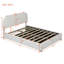 Lit plateforme tapissier double avec système de rangement hydraulique Teddy-910955731-910955730