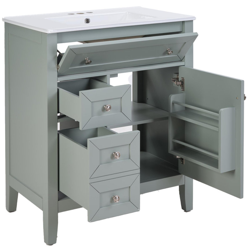 Meuble-lavabo 30 po avec lavabo en céramique