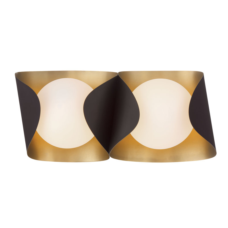 Meuble-lavabo 2 lumières Flare 16,25 po, Bronze