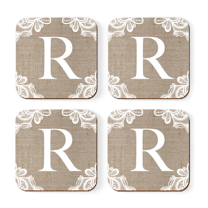 Sous-verres Café à monogramme, R
