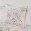 Ensemble de literie réversible à motif floral mauve en coton
