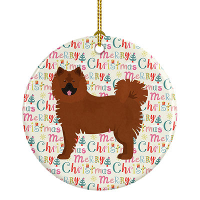 Ornement suspendu Eurasier Merry Christmas