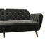 Full / Double 210.8cm Velvet Futon Sofa-71882460
