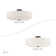 Flaire Linen Blend Semi Flush Mount