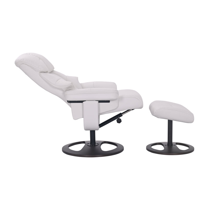 Fauteuil inclinable pivotant rembourré avec repose-pieds - pivotant à 360 °
