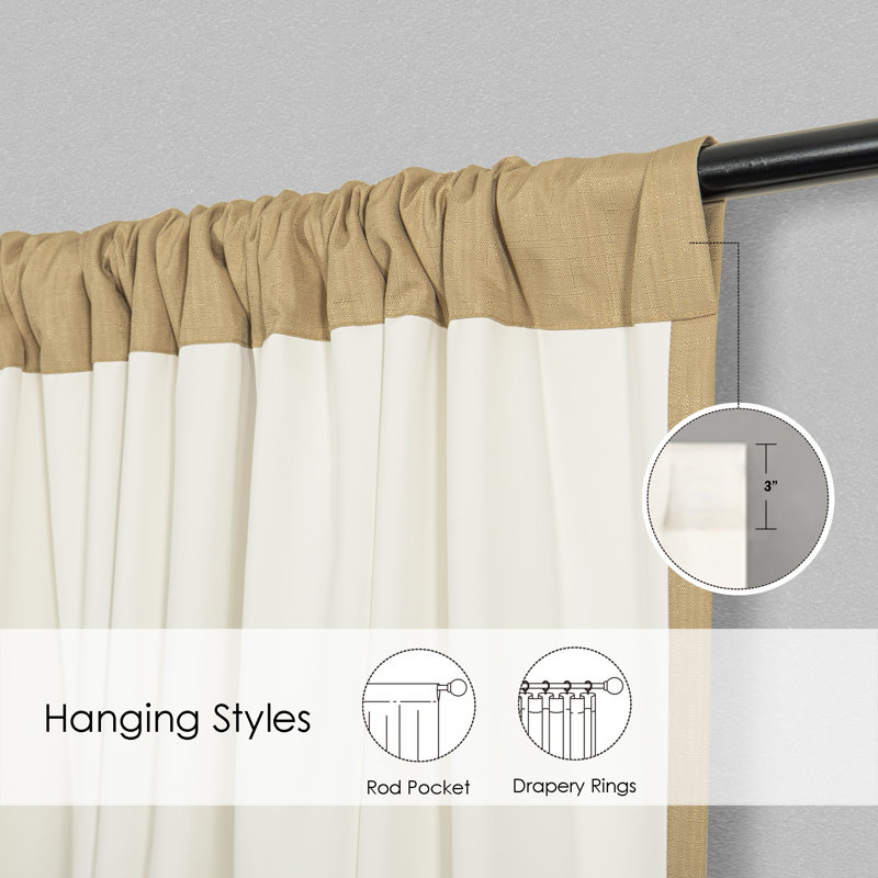 Morelock Blackout Curtain Pair, Honey