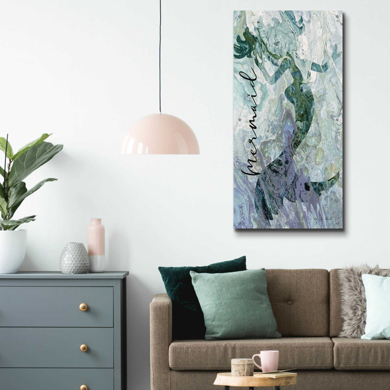 'Mermaid' by Cindy Jacobs, Acrylic Glass Wall Art, 48" H x 24" W x 0.2" D