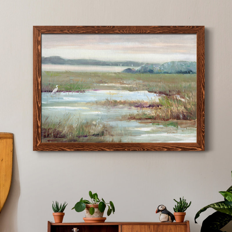 " Early Morning Magic " Painting, 31" H x 44" W x 1" D, Maple