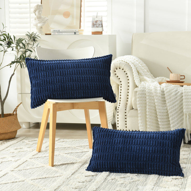  Housse pour repose-pieds Boucle, Rectangle H 14 po x l 24 po, Bleu