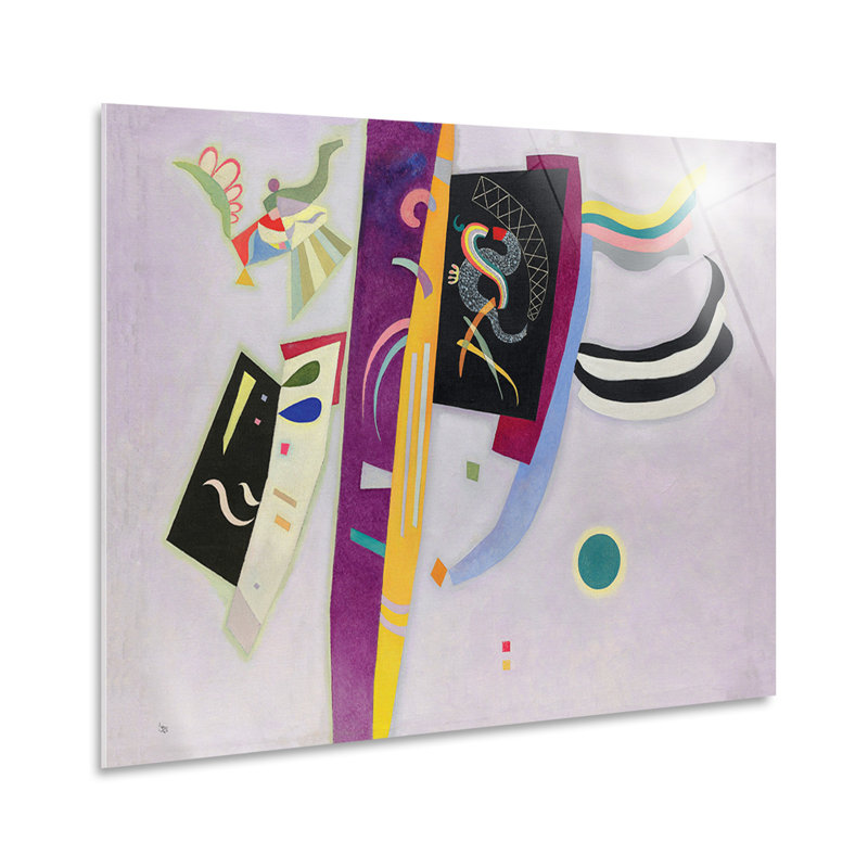 Purple and Orange 1 Piece Wall Art, 70cm H x 100cm W, Plastic/Acrylic