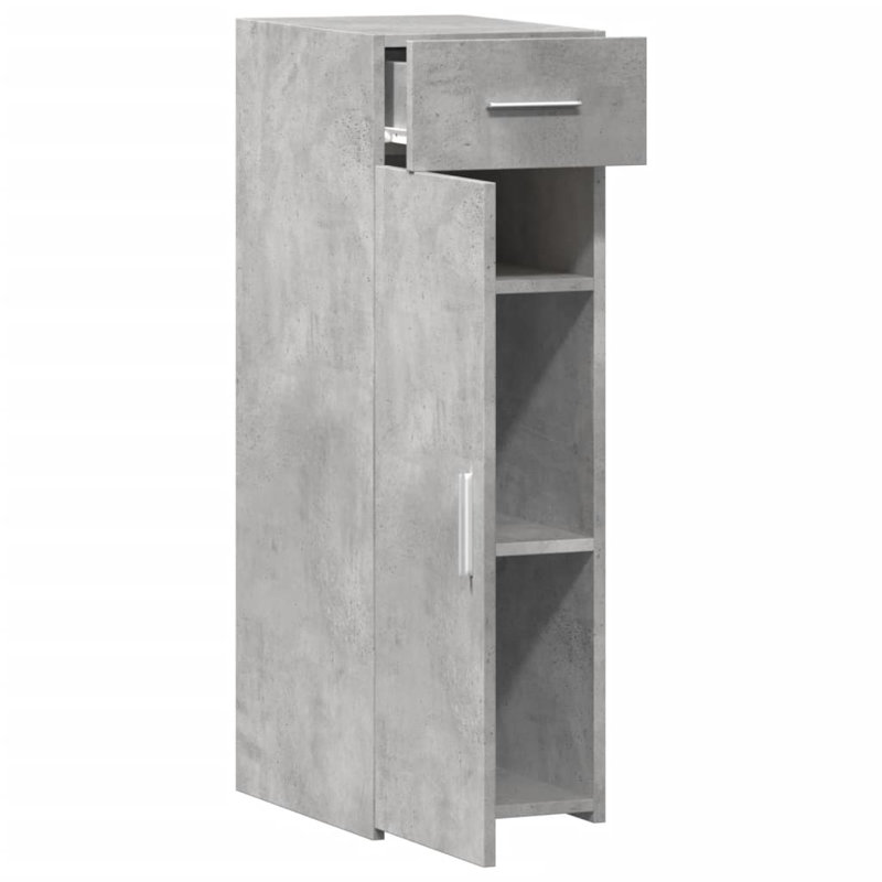 Neelum Sideboard, 93cm H x 30cm W x 42.5cm D, Concrete Grey