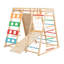 Ensemble de jeu d'extérieur en bois 9-en-1 Tallulah avec barres à singes, balançoire, échelle et filet d'escalade pour enfants