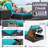 Jiquez 500 - Person Modular Patio Conversation Set with Cushions-287951349