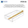 Drawer Slide Center Mount Mono Rail 3/4 Extension Adjustable Length Cadmium Finish