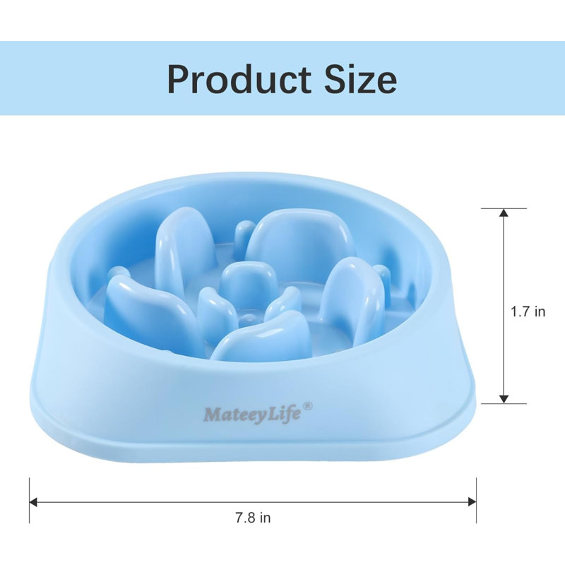 Slow Feeder, Light Blue/Dark Blue