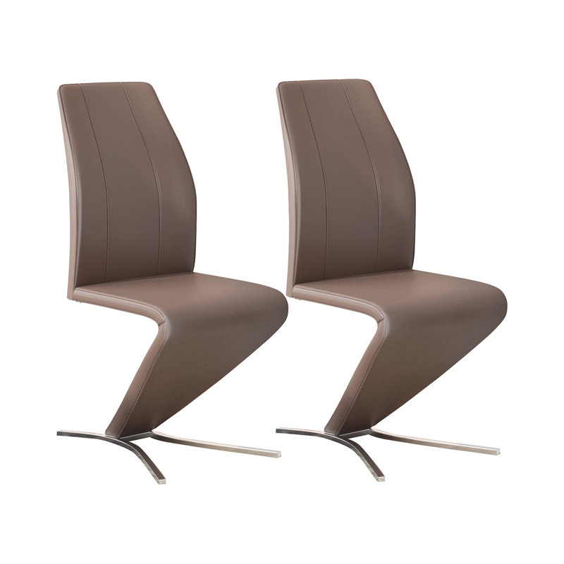 Alessandra Upholstered Dining Chair, Brown
