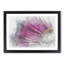 Bright Pink Gerbera Flower in Abstract - Picture Frame Graphic Art Print-55681301-55681302