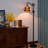 63"H Tiffany Style Floor Lamp with Stained Glass Shade and Resin Base-2055430251