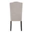 Chaises à dossier en lin beige moderne et rustique 2 2 et côté brun pour les repas à la maison