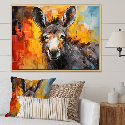 " Gray Donkey Gentle Companion Collage "