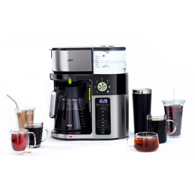 Braun MultiServe 10-Cup Certified Coffee Maker with Internal Water Spout and Glass Carafe