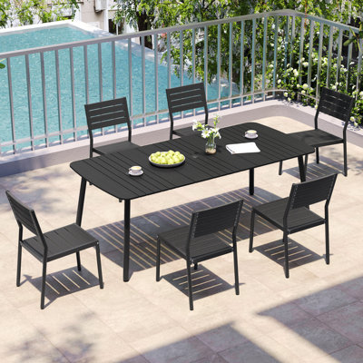 Ensemble repas pour 6 personnes en aluminium