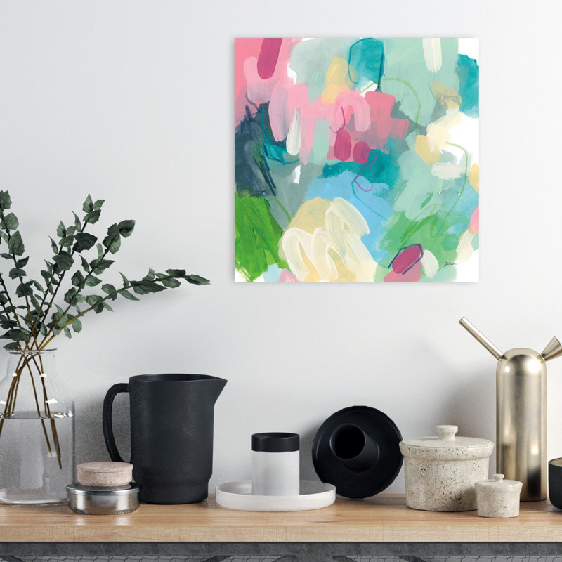 Candied Raincloud I Abstract Colorful Contemporary Wall Art Print