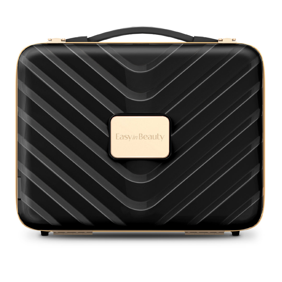 Portable Makeup Organizer Makeup Tool Case With Led Mirror Pink Everly Quinn 