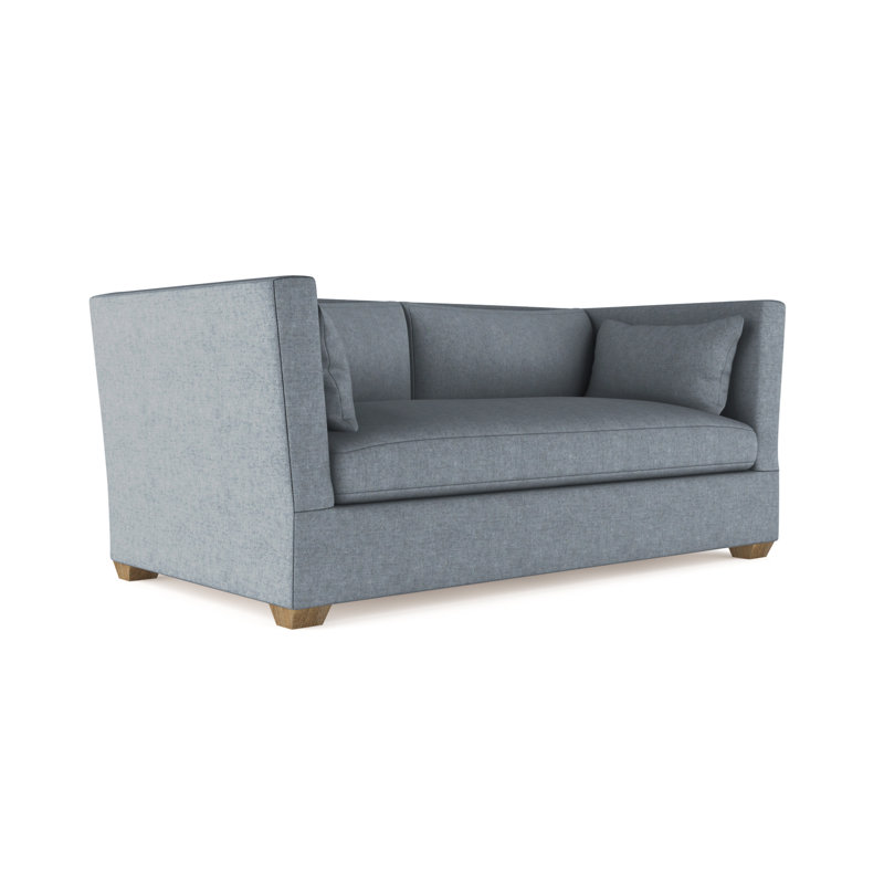 Canapé Rivington, H 31 po x l 84 po x P 37 po, Brume moelleuse en velours, Patiné