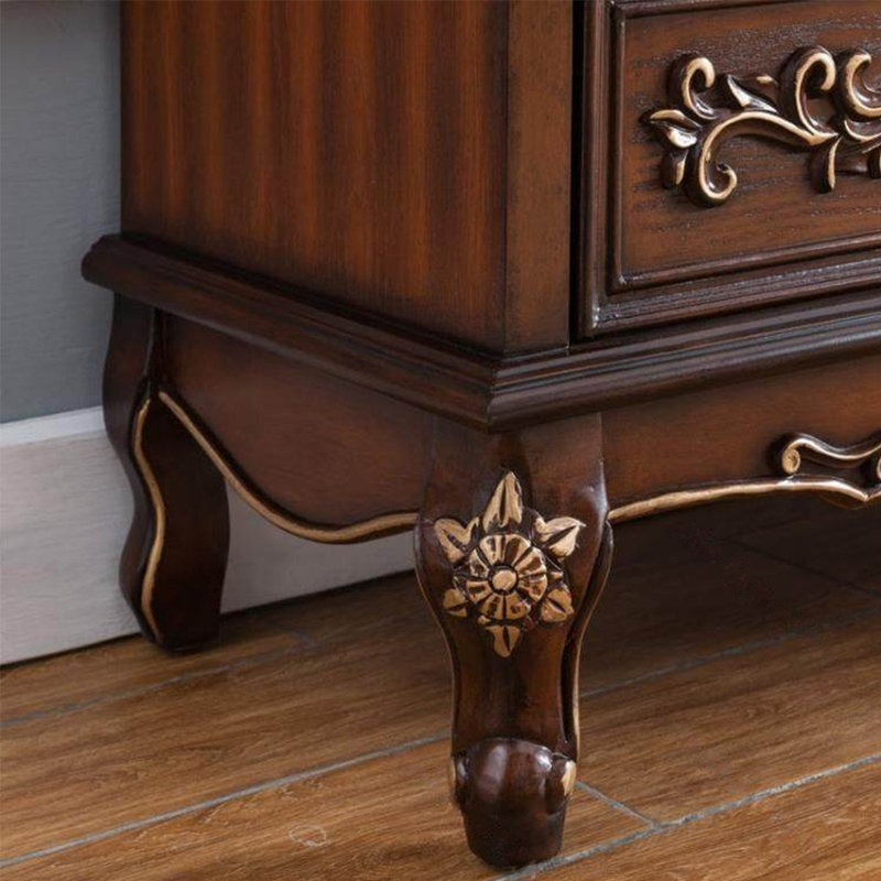 Commode à 7 tiroirs American Country, Brun