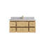 Ensemble de meuble-lavabo simple 48 po avec plateau en quartz Nedry
