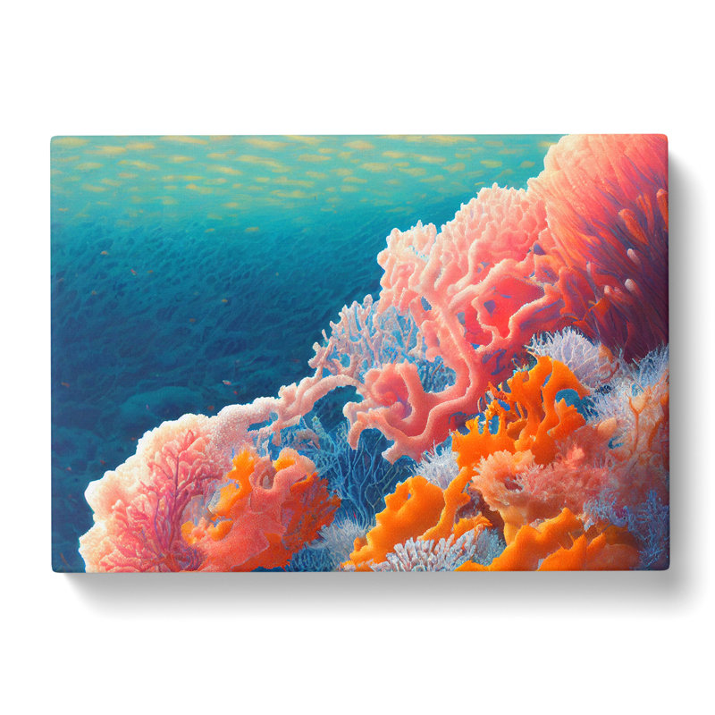 The Coral Reef Vol.2 - Wrapped Canvas, 35cm H x 50cm W x 3cm D