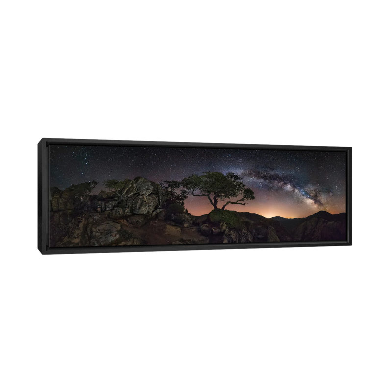 Big Mountains by Ivan Pedretti - Floater Frame Panoramic Print on Canvas
