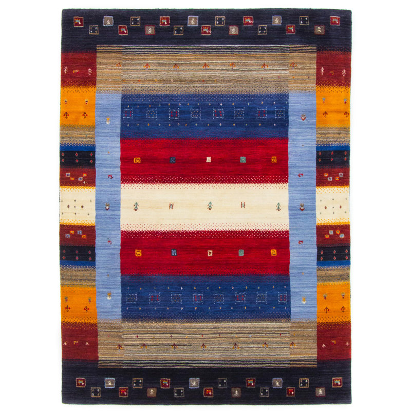Gabbeh Don Handwoven Wool Multi Rug, Rectangle 160 x 230cm