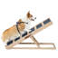 38'' Portable&Foldable Dog Ramp With Anti-Slip Mat, Adjustable Height for sofa, high beds, Natural