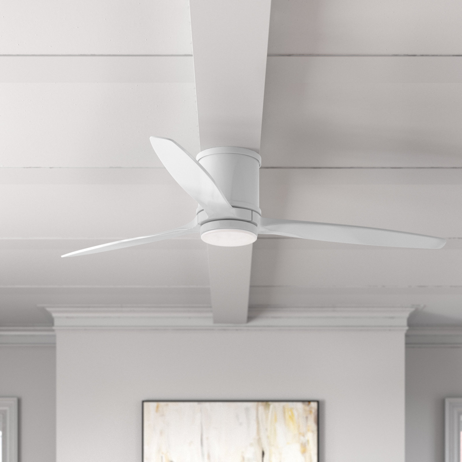 Montego 52" Outdoor Ceiling Fan with LED Light Kit, White