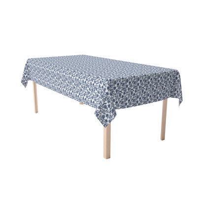Rectangular Tablecloth, 100% Cotton, Floral 182