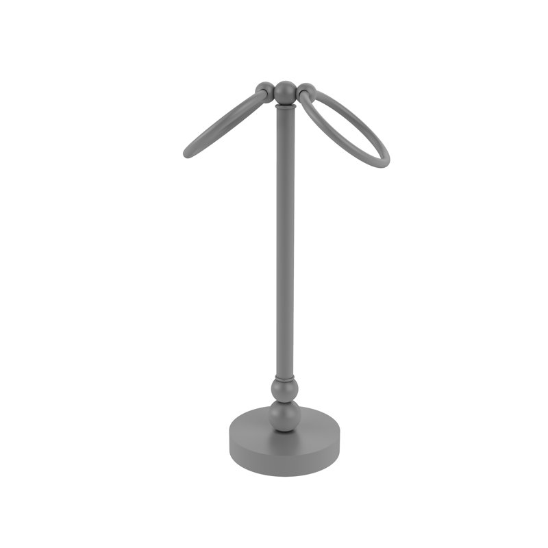 5 " Countertop Towel Stand, Matte Grey