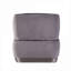 Fauteuil décoratif 1 place 29 po x l 33 po x H 30 po en cuir véritable gris ardoise