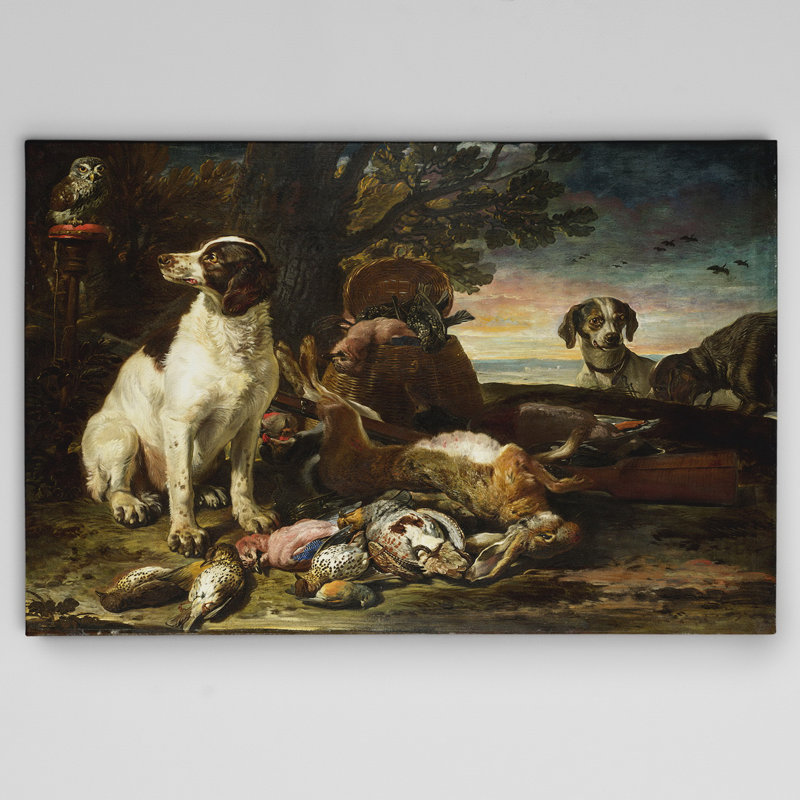 «Dead Birds and Game», reproduction, H 18 po x l 27 po x P 1,5 po, Toile tendue