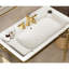Lavabo de salle de bain en céramique blanche 36 po - haute performance, surface lisse, facile à nettoyer, design élégant, 3 trous pré-percés, prévention des débordements, nettoyage de surface robuste et élégant, protection élégante
