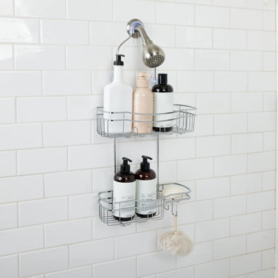  Ultimate Adhesive Shower Caddy In Chrome