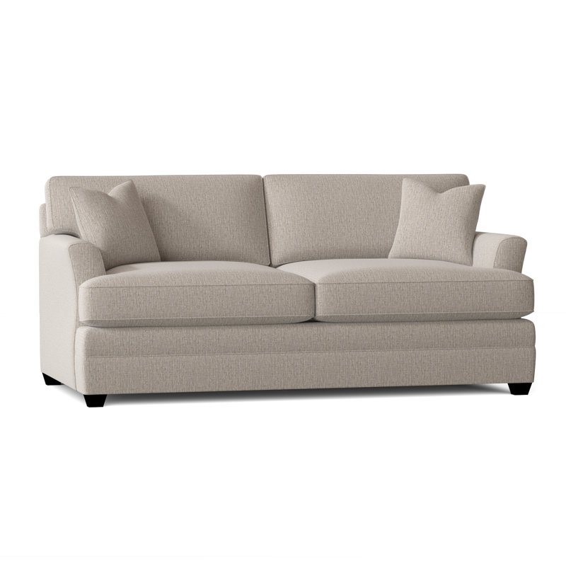 Harriss Upholstered 76 " Sofa, Drusky Linen Sustain® Basketweave