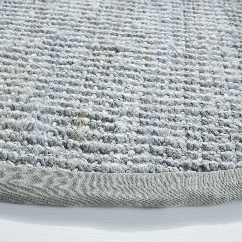 Tapis en jute tissé à la main Aneicia, Rond 5 pi