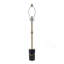 D10x34" Peraro Black Marble And Metal Buffet Lamp 1EA/CTN