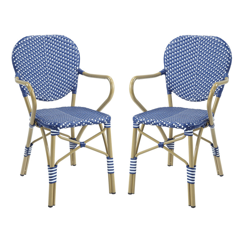 Ensemble de 2 fauteuils de patio en aluminium Canaday de 22 po de largeur